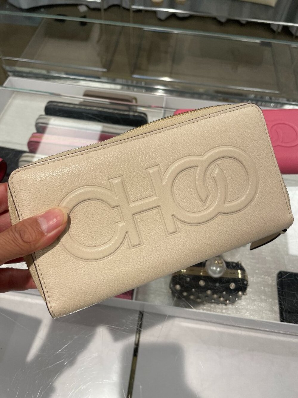 NWT JIMMY CHOO BETTINA LEATHER WALLET